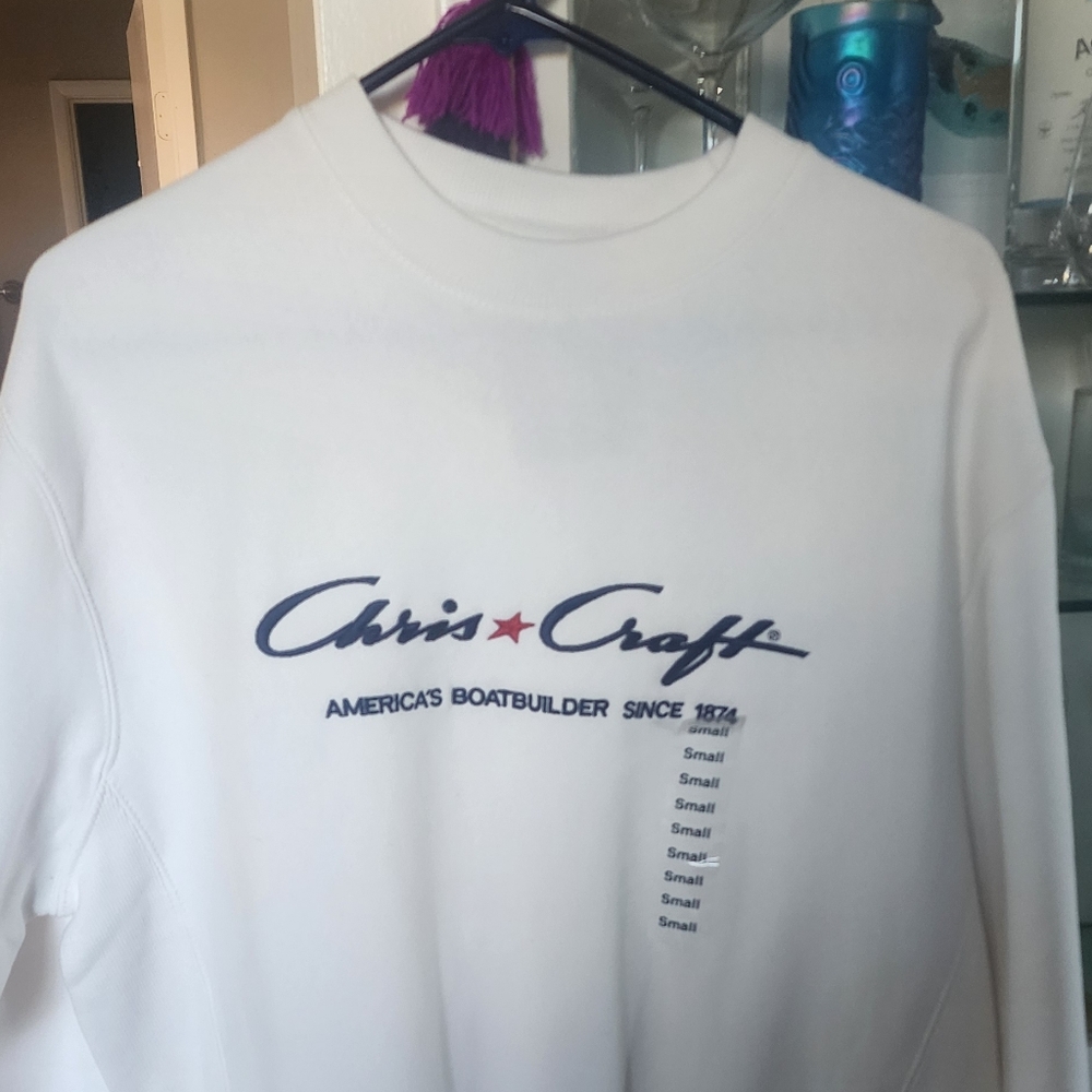 The Epitome Of Luxe Casual! NWT Chris Craft Sweat Shirt